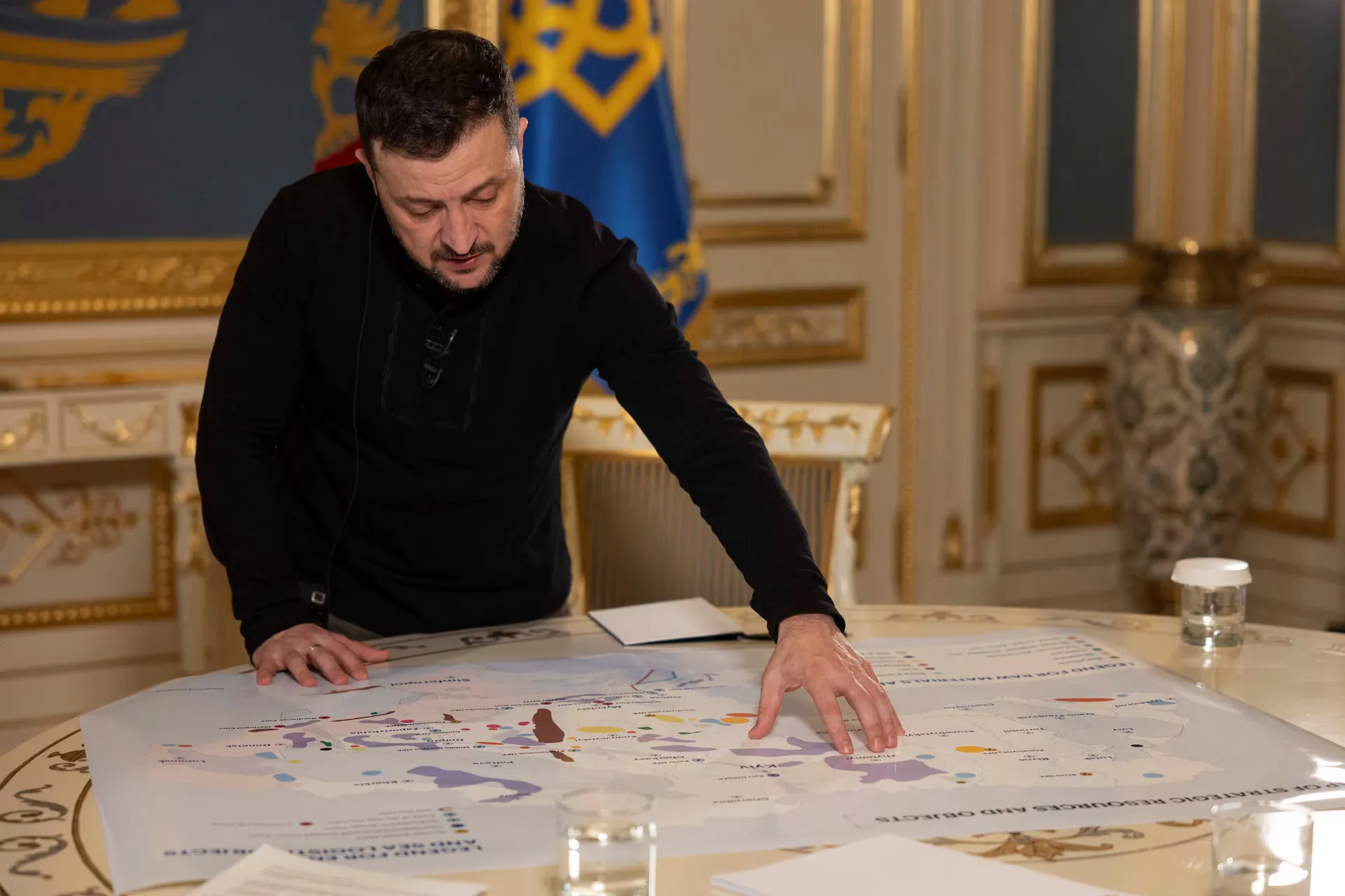 Президент України Володимир Зеленський під час інтерв'ю агентству Reuters на тлі нападу Росії на Україну, Київ, Україна, 7 лютого 2025 року